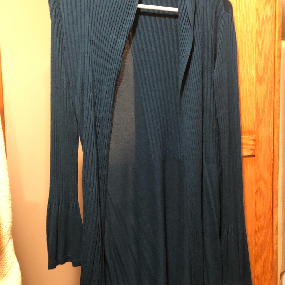 Teal M cardigan